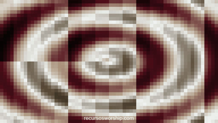 loop vj píxeles rojo oscuro efecto lente