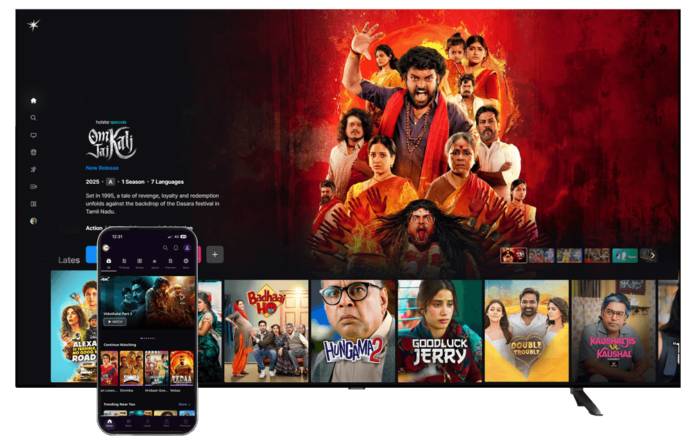 OTT platforms on TV and mobile