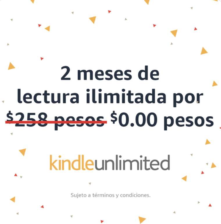 Amazon Kindle unlimited: 2 meses gratis 
