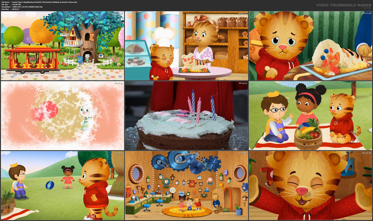 Daniel Tiger's Neighborhood S01E01-E02 Daniel's Birthday & Daniel's Picnic.mkv