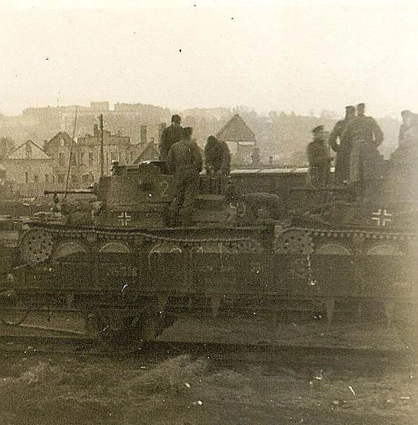 BEST German Panzermen w Pzkw 38(t) Panzer Tanks Loaded on Railway Cars