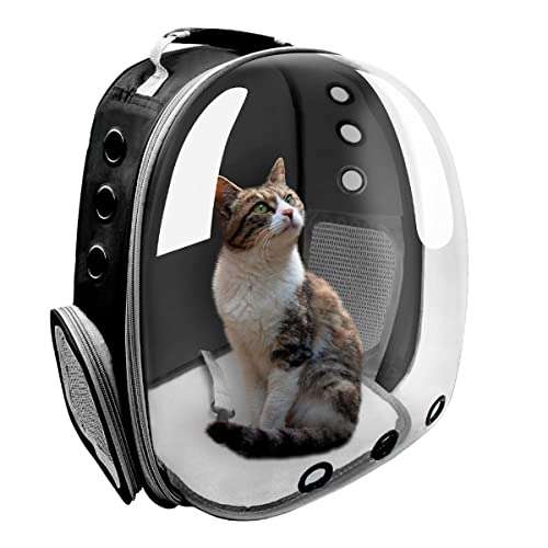 Amazon: Transportadora transparente para mascotas 
