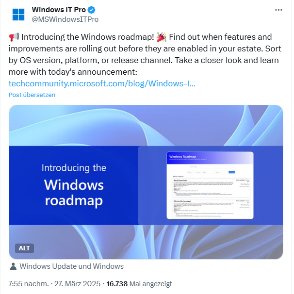 Windows Roadmap
