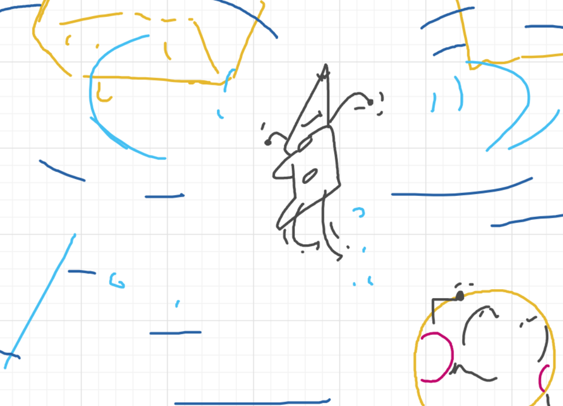A panel from The Prime Number Few, episode eight of the Board Boards object show by Furretwalk/WalkingFurret.
