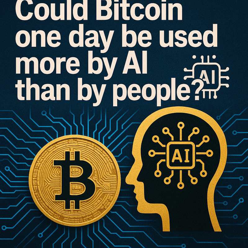 Could Bitcoin one day be used more by AI than by people?