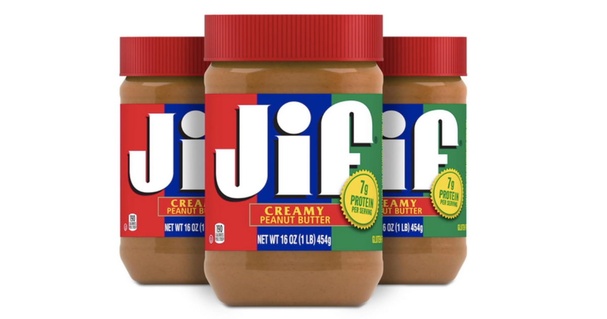 JIF Creamy Peanut Butter 3-Jar Pack Only .05 on Amazon—Save with Subscribe & Save! JIF Creamy Peanut Butter 3-Jar Pack Only .05 on Amazon—Save with Subscribe & Save!