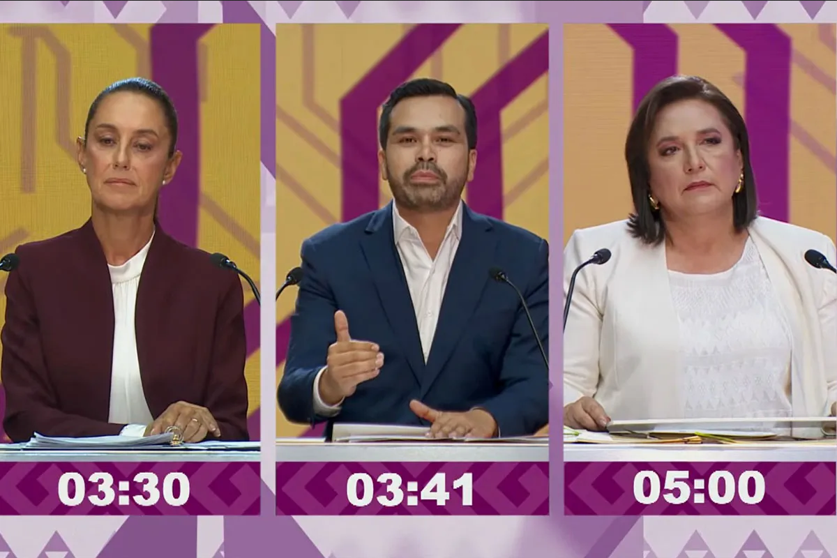 Primer debate presidencial 2024: Acusaciones candentes entre Sheinbaum, Gálvez y Máynez
