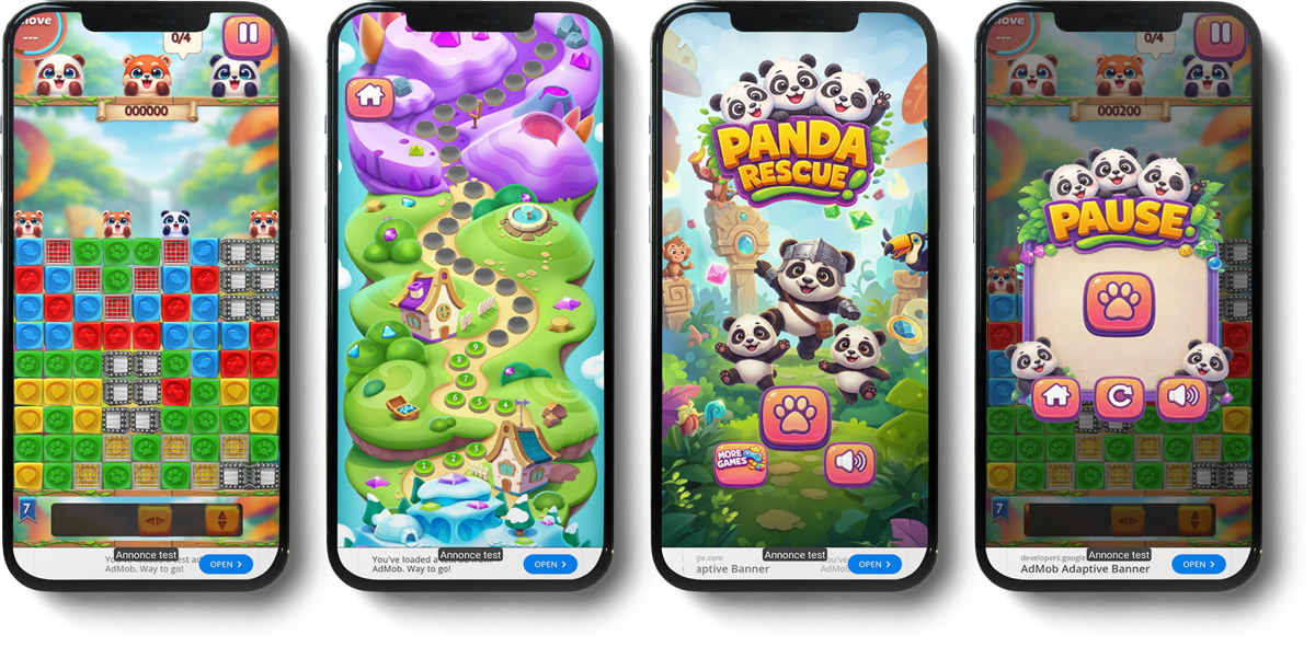 Panda rescue  (Admob + GDPR + Android Studio)