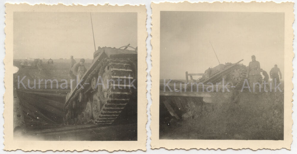 Q928 Foto Wehrmacht Artillerie Regt. 75 Russland Panzer III Stug Sturmgeschütz