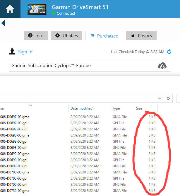 Cyclops Safety Camera (Europe) Updating with gpi file Garmin Express - Mac/Windows Software - Forums