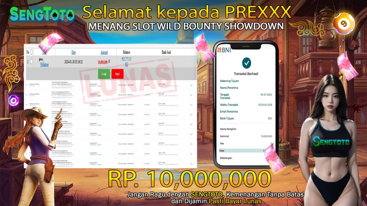 BUKTI PEMBAYARAN SLOT WILD BOUNTY SHOWDOWN