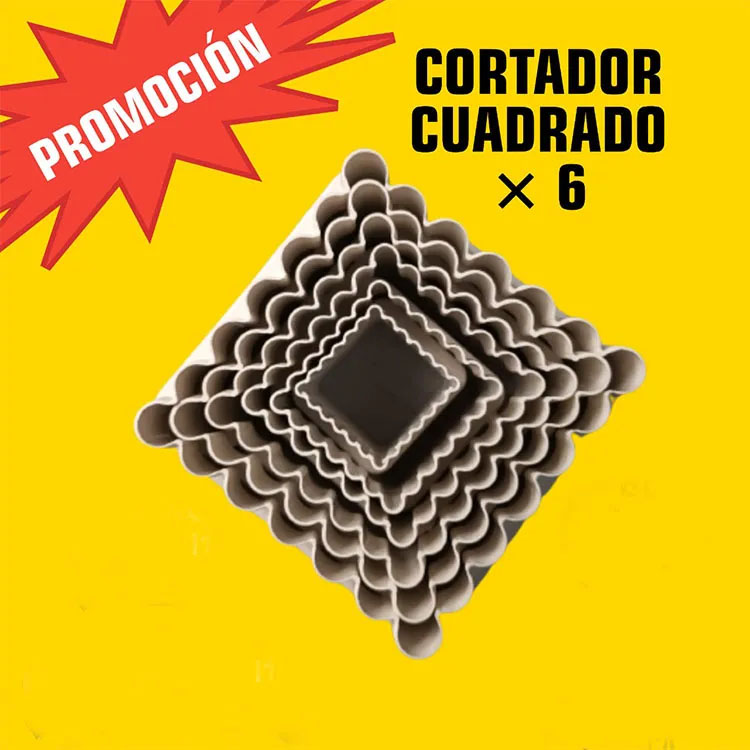 Moldes Cuadrado cortadores para fondant herramientas para repostería