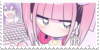 Menhera-chan sitting at a computer