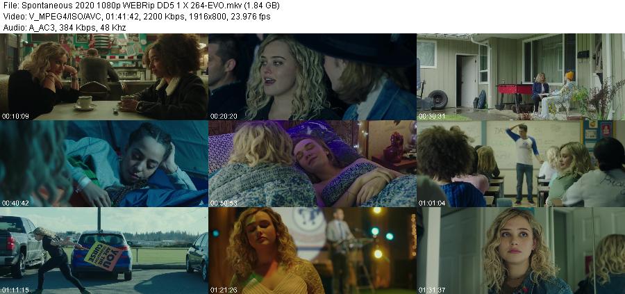 Spontaneous 2020 1080p WEBRip DD5 1 X 264-EVO Spontaneous 2020 1080p WEBRip DD5 1 X 264-EVO