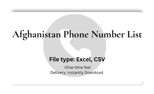 Afghanistan Phone Number List
