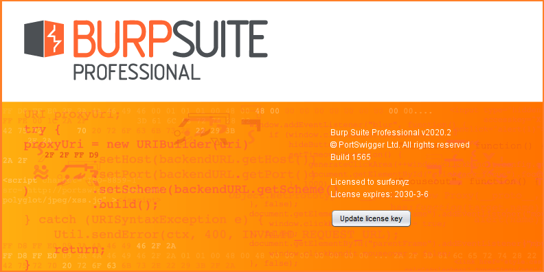 Burp Suite Professional 2021.8.4 Build 9894 Jggxffr-Uvj-Ta9-GPISm-Lz-Of2-FOs-WLd-Ef-X