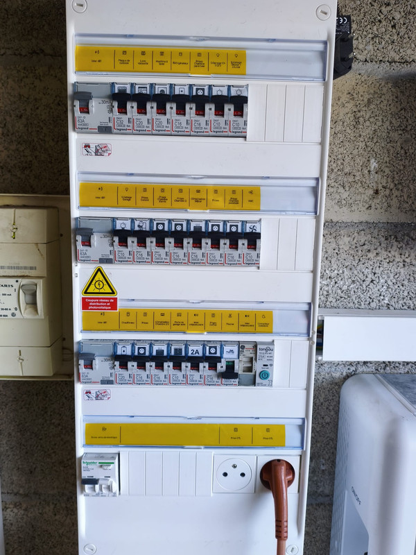 Tableau électrique moderne mis aux normes