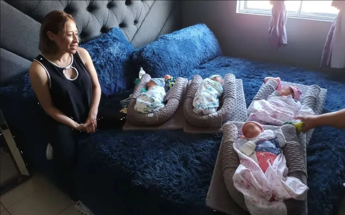 Mujer da a luz a cuatrillizos en Nuevo León