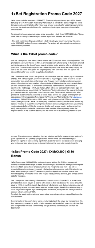 1x Bet Bangladesh Promo Code 1XMAX200 130 Bangla (1)