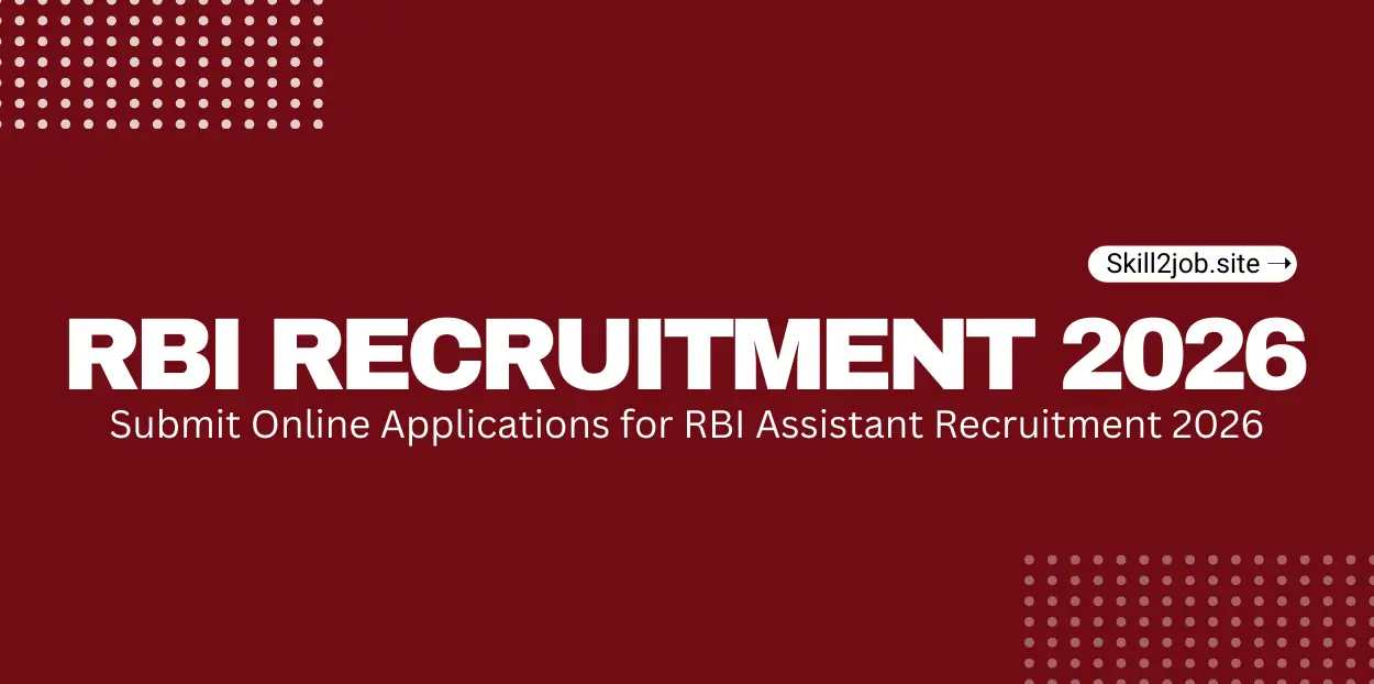 RBI Assistant Recruitment 2026