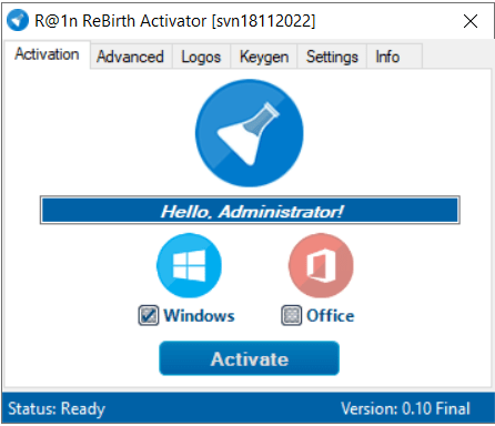 R@1n ReBirth Activator 0.10 Final Multilingual