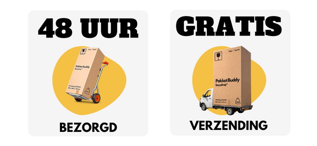 PakketBuddy pakketbrievenbus in gebruik