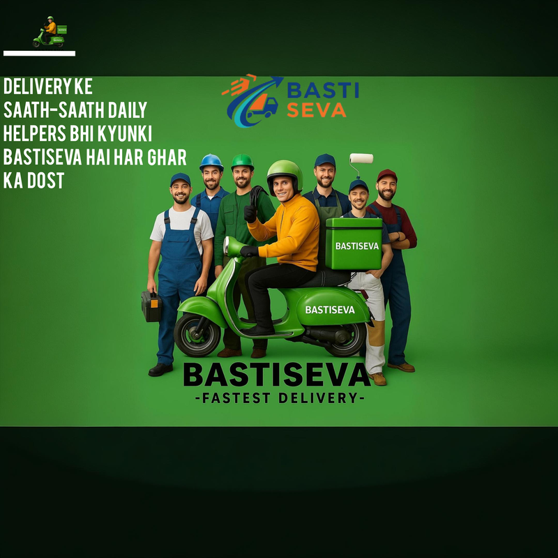 Delivery person on a scooter