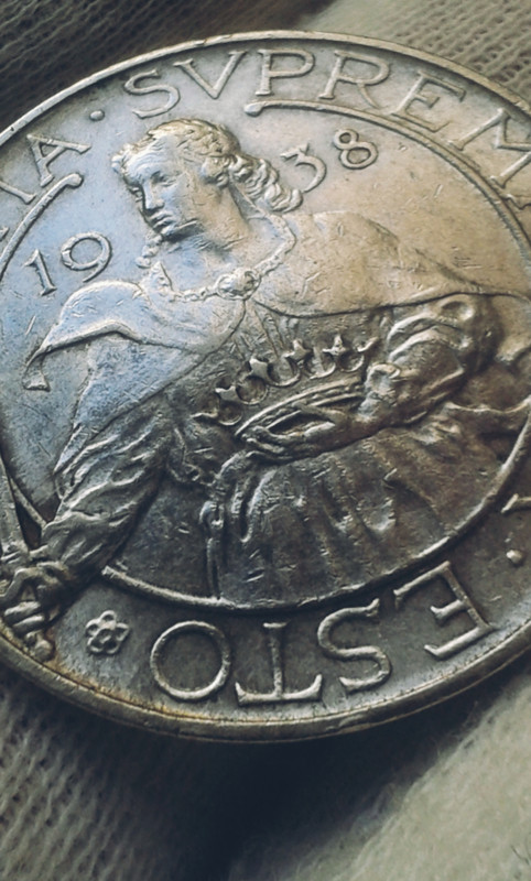 10 Liras. San Marino (1938) <El unicornio de los mediocres> Polish-20211011-212403078