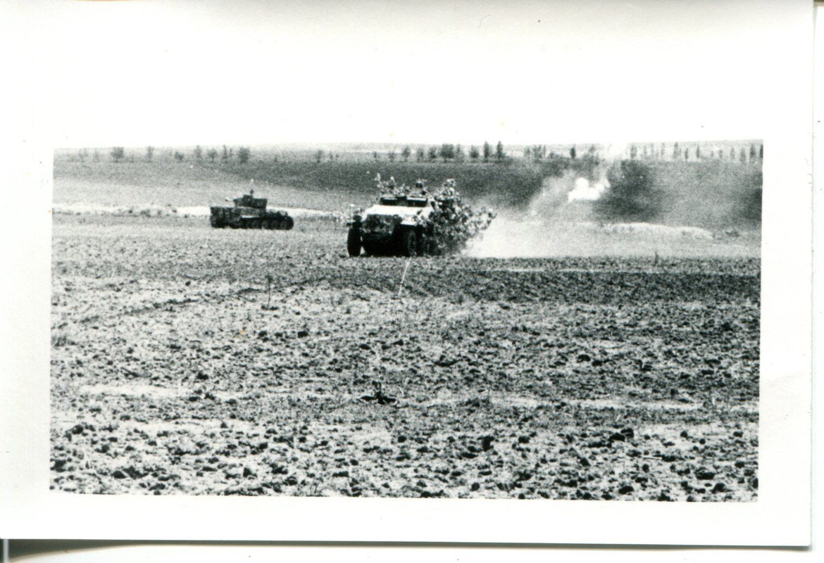 Schützenpanzer SdKfz Wehrmacht auf Truppenübungs