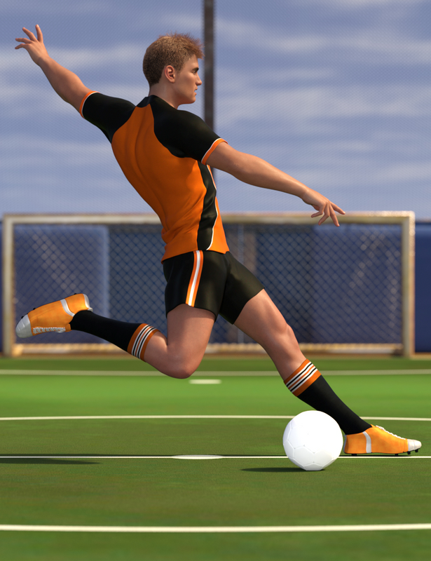 Soccer Poses for Genesis 8 and Genesis 8.1 Male