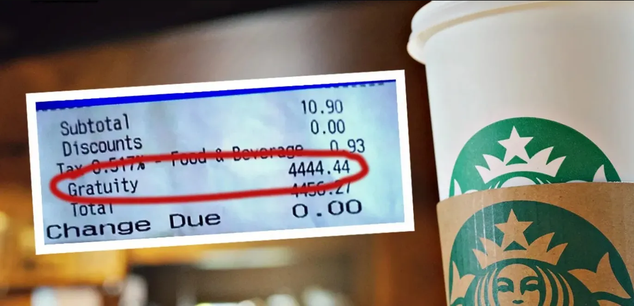 Pareja compra un café y paga más de 80 mil pesos de propina