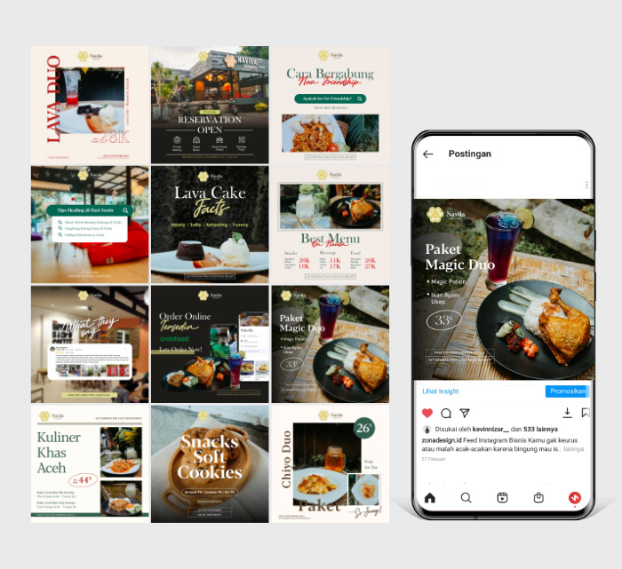 Desain Feed Instagram Makanan, Resto, Food | Semarpedia