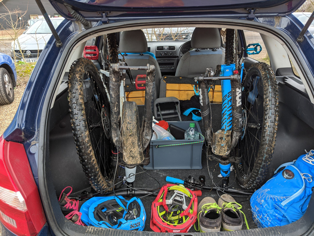 bikes in a fabia estate