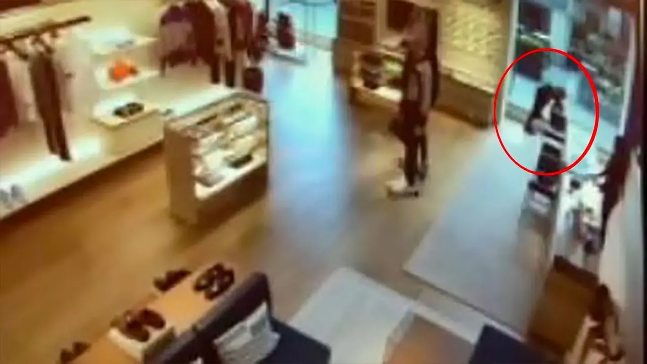 VIDEO: Ladrón se desmaya al golpear vidrio cuando intentaba robar carteras