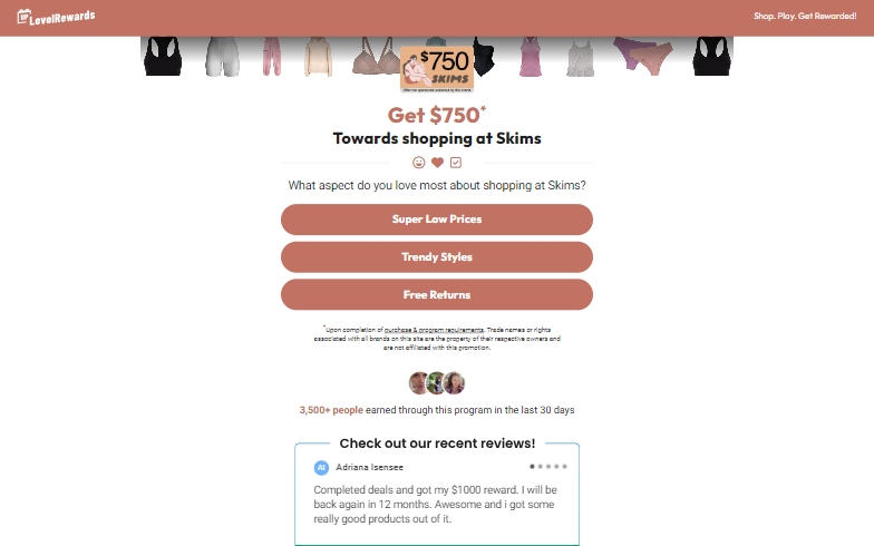 Rewards US - Skims