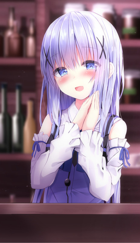 Cute anime girls with purple hair