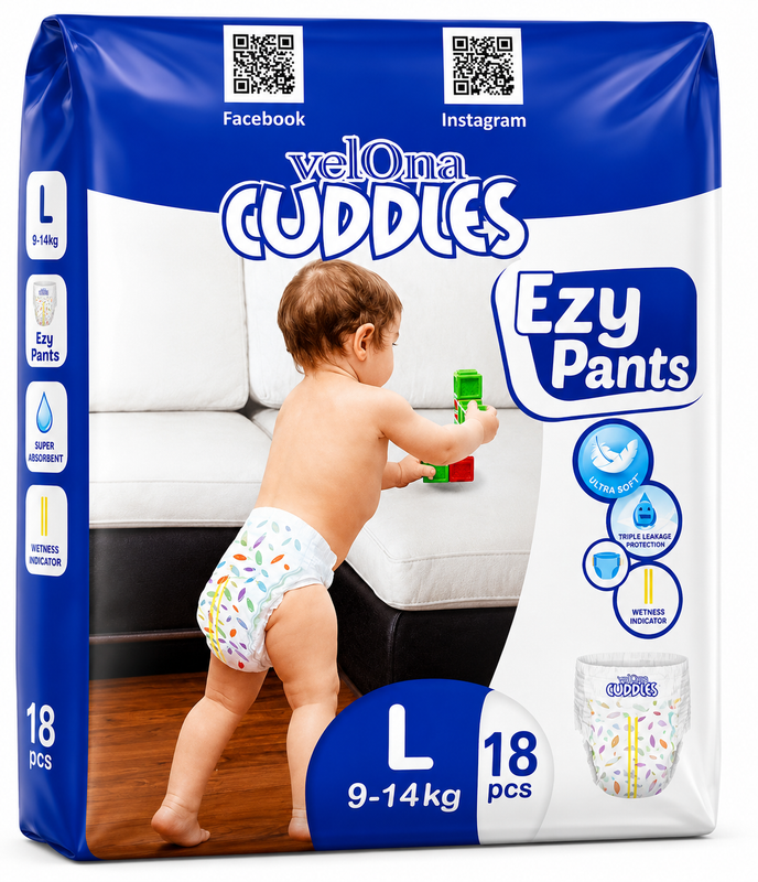 Vellona Cuddles Ezy Pants (L) 18Pcs