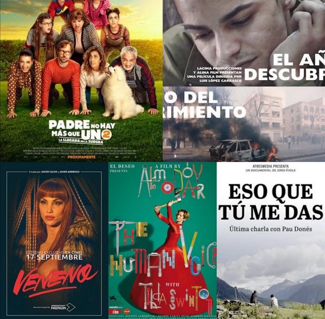 LOS 5 FENÓMENOS DEL CINE ESPAÑOL DE LA TAQUILLA DURANTE EL AÑO 2020