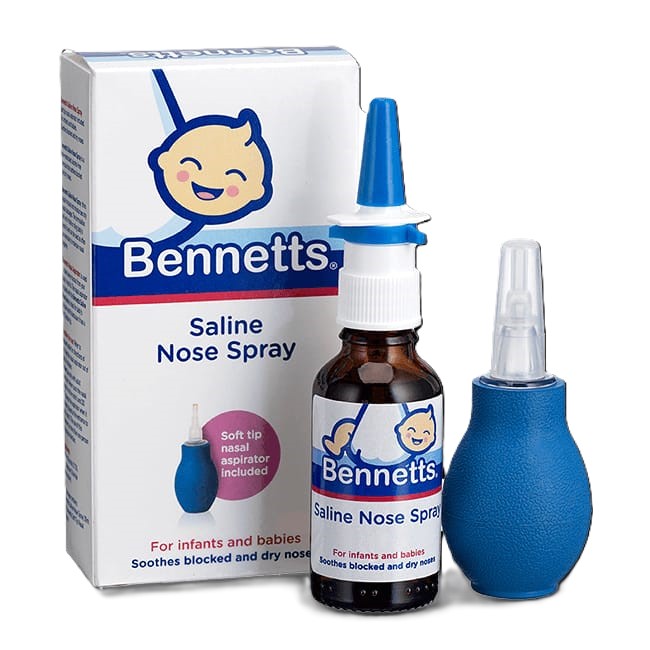 Bennetts Saline Nasal Spray 30Ml+Aspirator