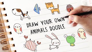 How to Draw Your Own Cute Animals Doodle How to Draw Your Own Cute Animals Doodle
