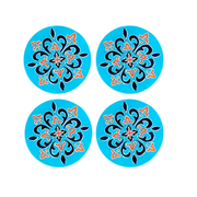 Penkraft Moroccan Tile Art on Tea Coasters DIY Kit | Complete DIY Craft Kit for Beginners & Hobby Artists