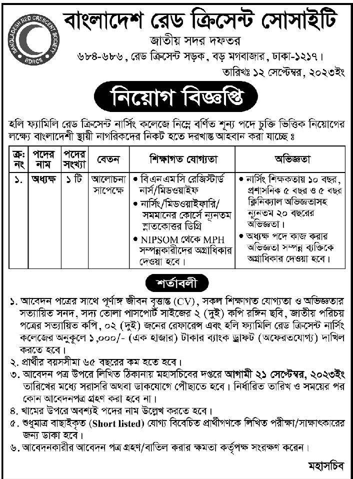 Community Health Officer Job Circular