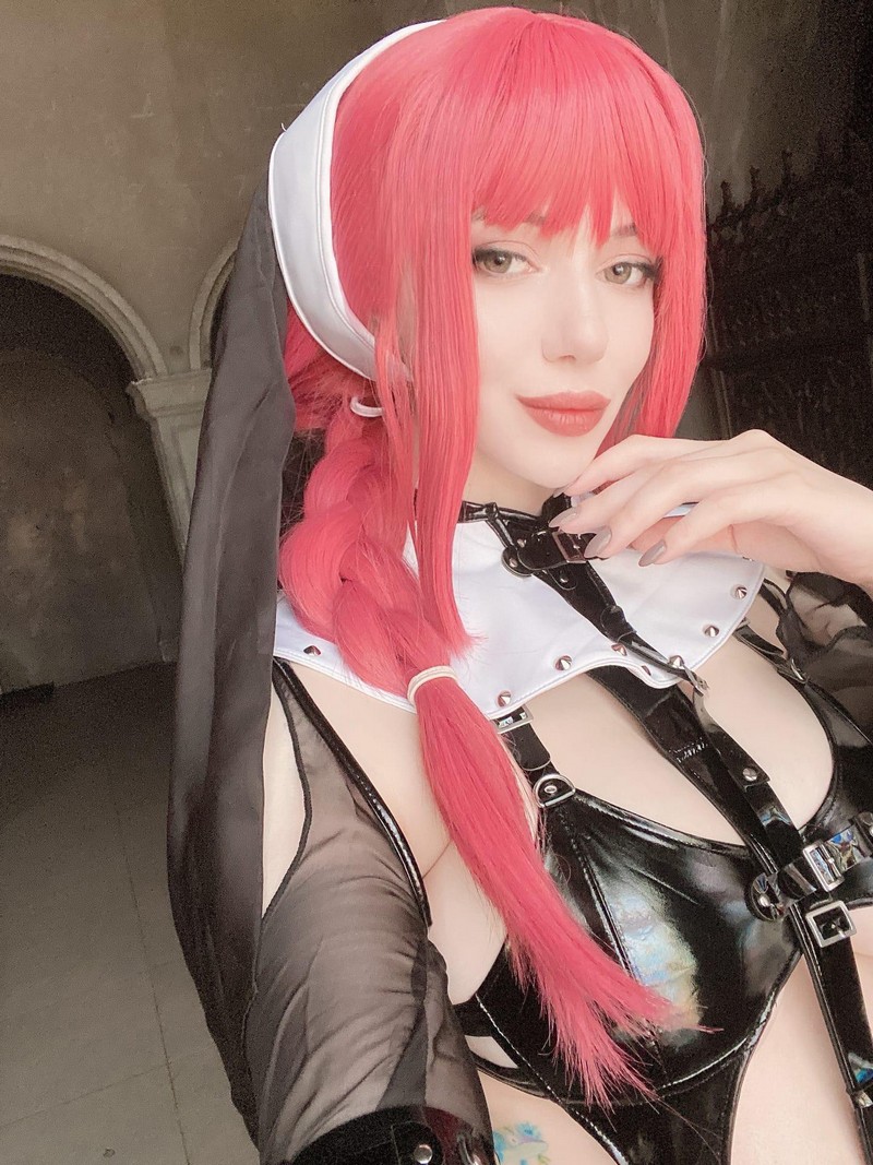 Alina Becker 玛奇玛 Makima Cosplay 电锯人 教堂主题写真【45P-63.4M】插图5
