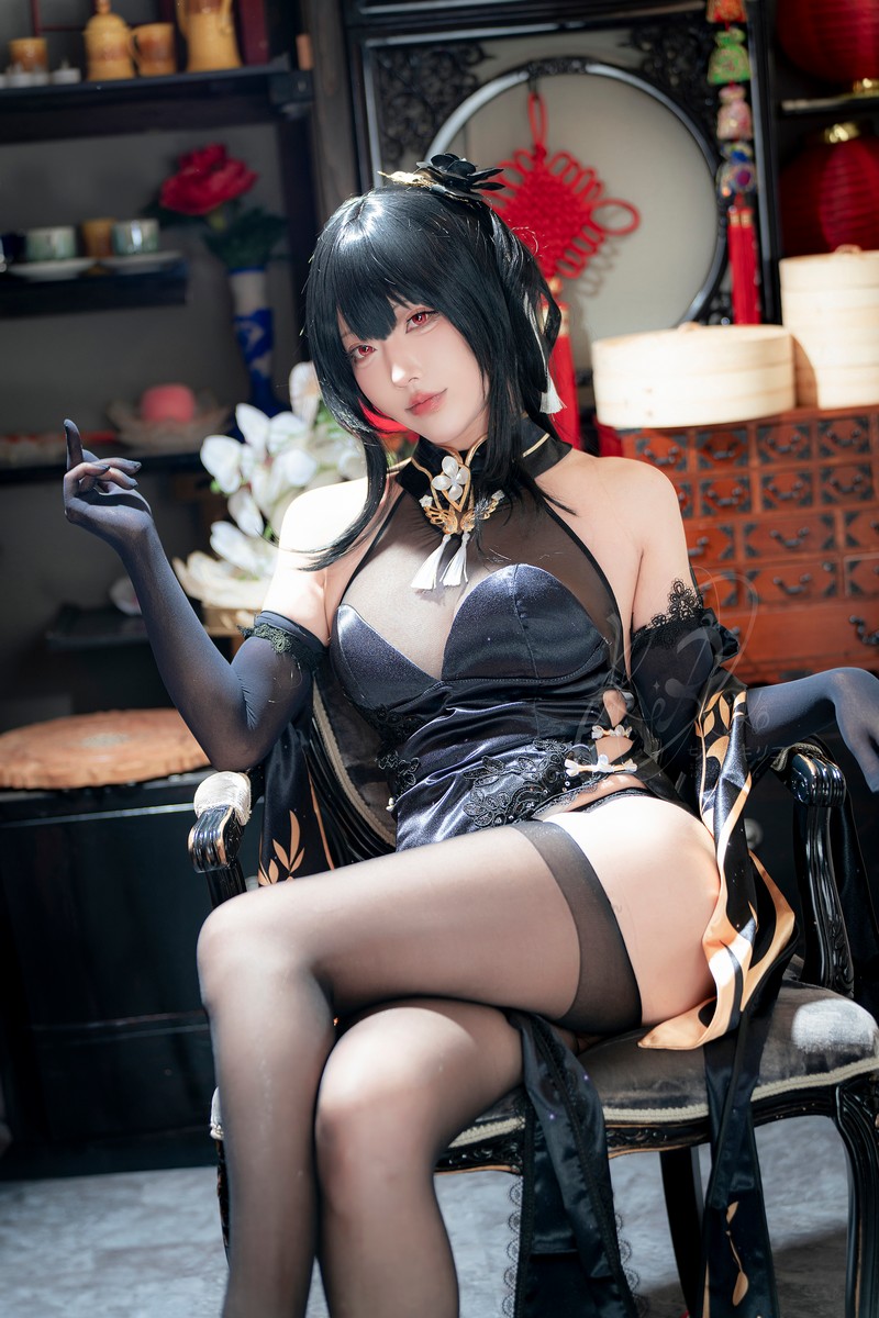 切切Celia 镇海 Cosplay Azur Lane 写真图集 32P插图