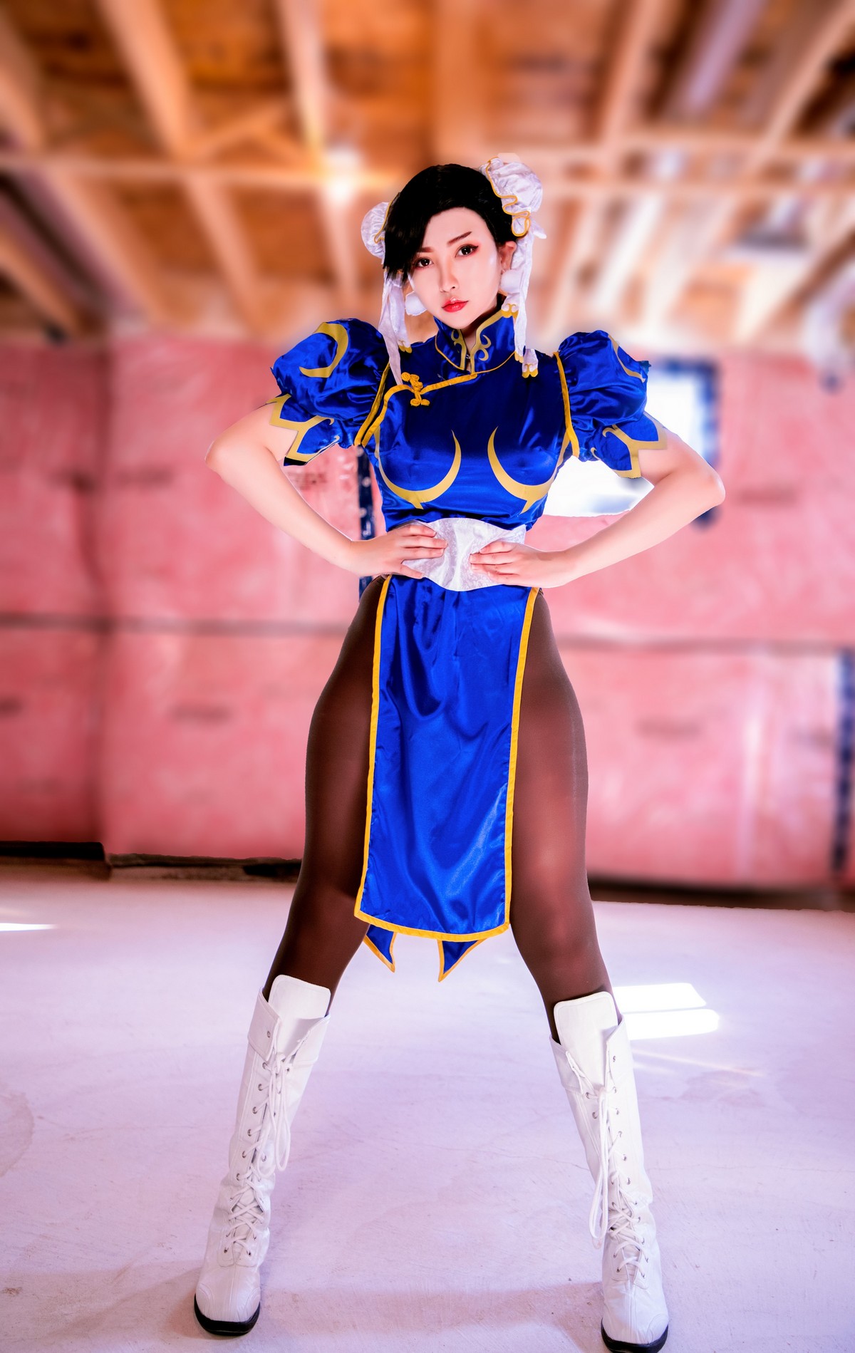 MissWarmJ Chun-Li Cosplay HD Photoshoot Set [54P-70.3M]插图1