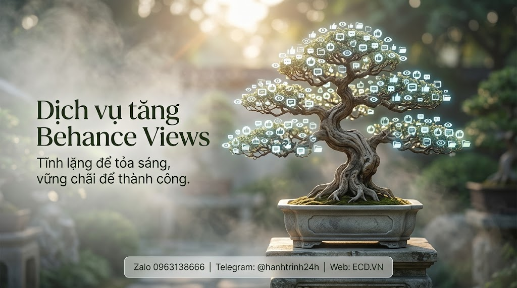 dịch vụ tăng behance views tự nhiên behance pro