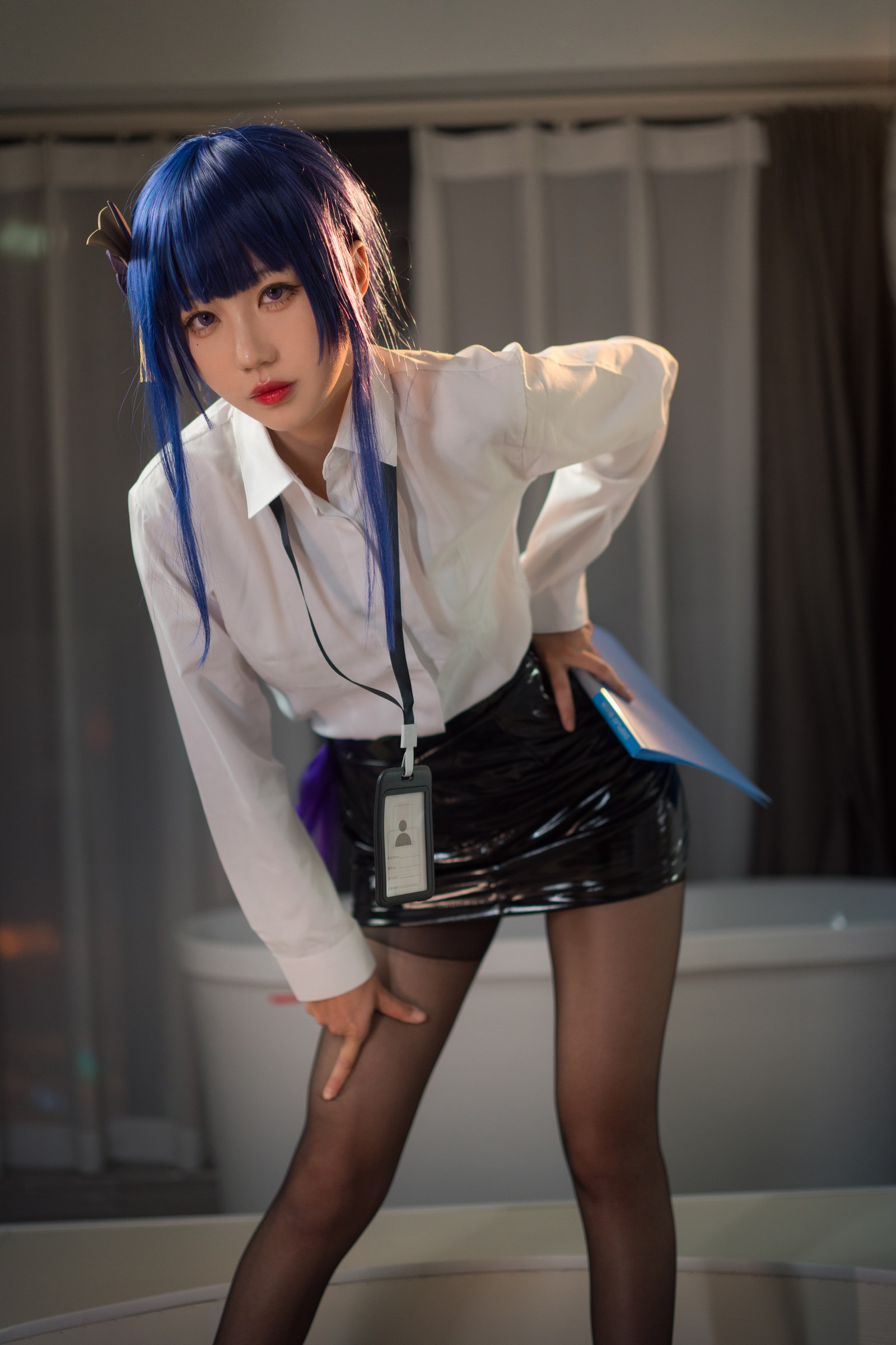 无影喵喵 雷电将军 OL Cosplay 写真｜原神人气角色高清摄影（35P｜456MB）插图2