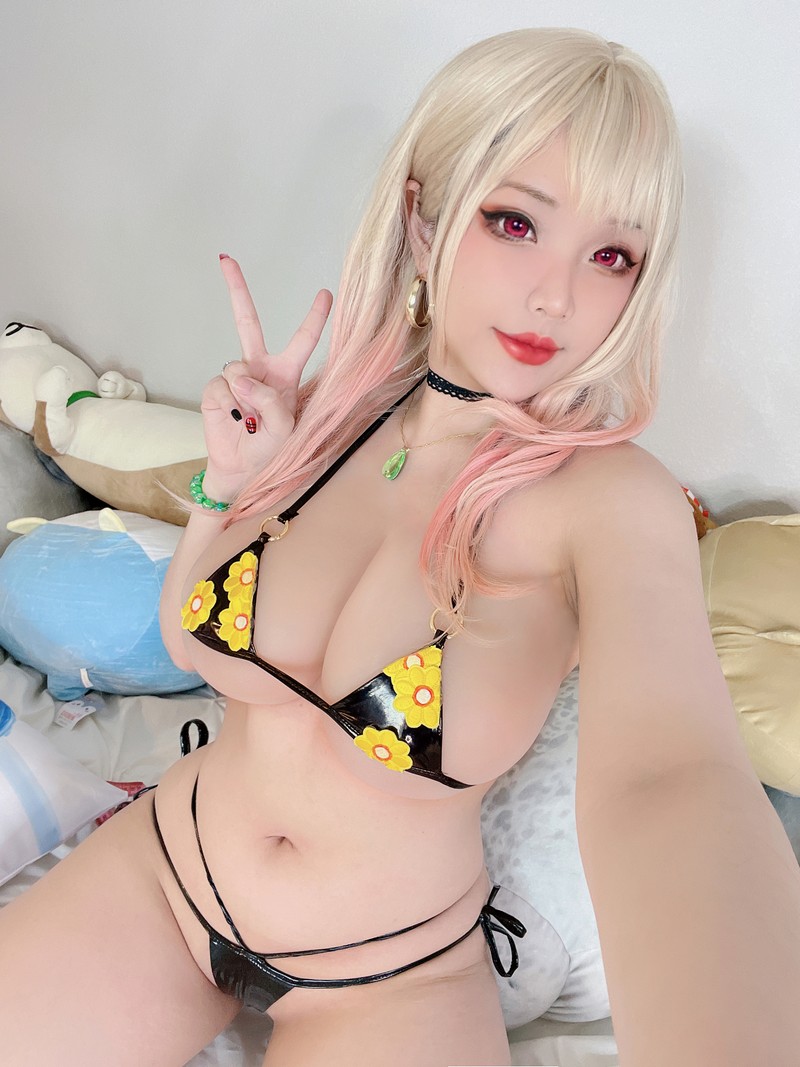Hana Bunny 喜多川海梦比基尼 Cosplay写真｜My Dress Up Darling Marin Kitagawa 高清图集[20P-109.2M]插图3
