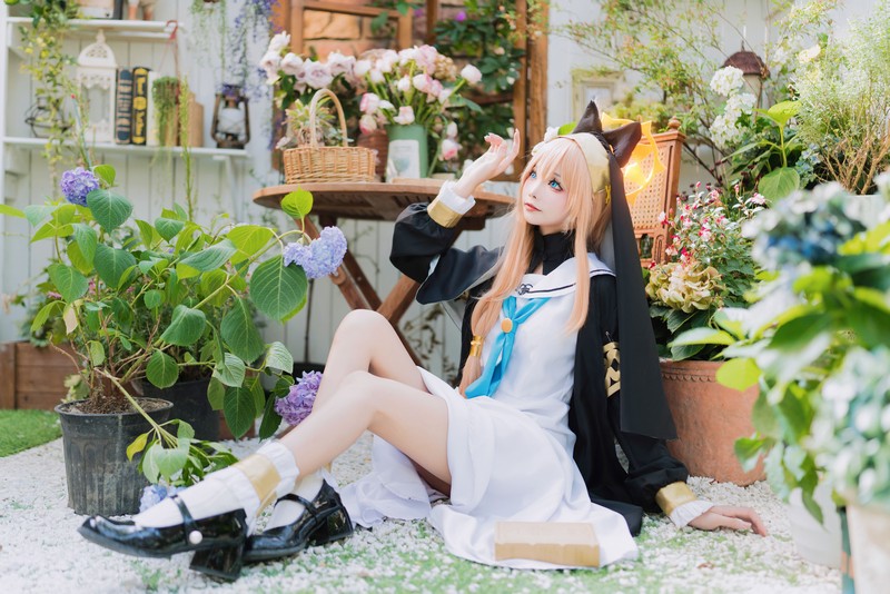 艾西Aiwest 碧蓝档案伊落玛丽修女Cosplay写真图集 修女主题高清图集 33P (98.4M)插图3