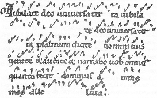 What are the earliest origins of the Gregorian Chant? Neumes